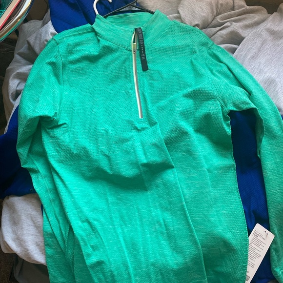 Lululemon Relaxed-Fit Training Hoodie  large Kohlrabi Green/Kelly Green - Picture 2 of 4